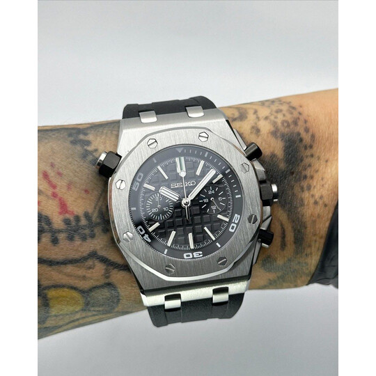 Custom Seiko Mod • Black AP ROO • 46mm